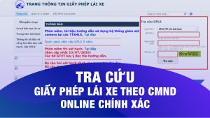 Tra cuu giay phep lai xe theo CMND online chinh xac